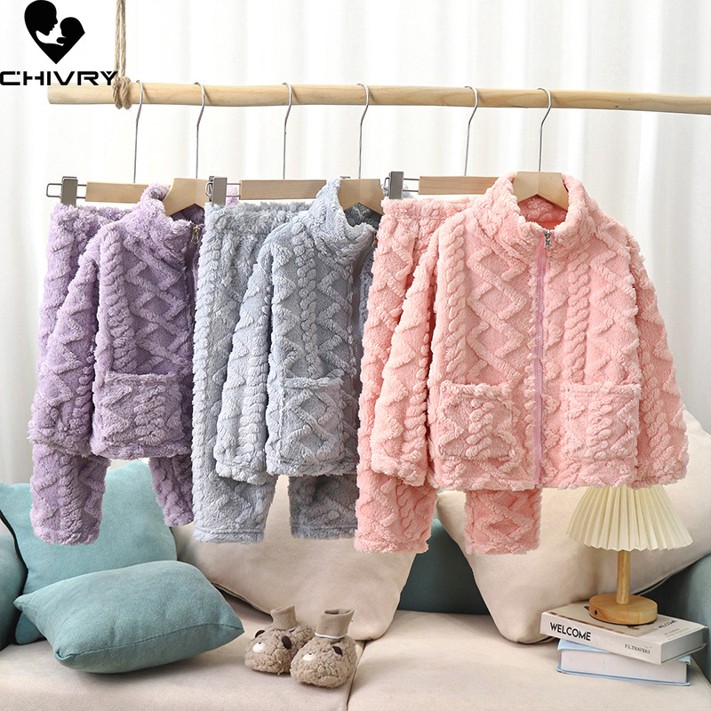 Winter Clothing Toddler Girl - Nuovi bambini inverno addensare caldo pigiama