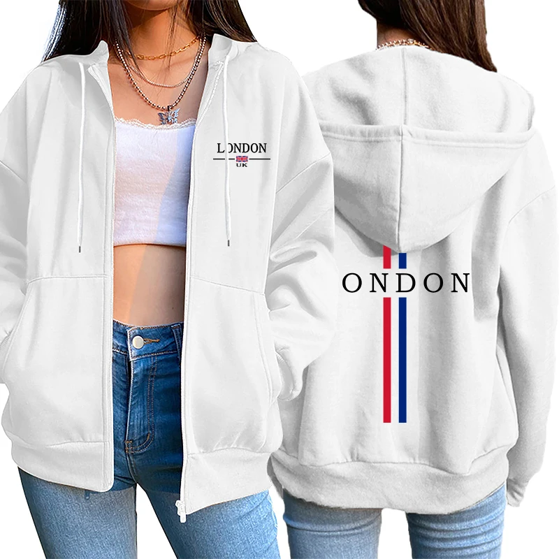 Winter Clothing Sale Women - Cardigan con Zip da Donna, Felpa