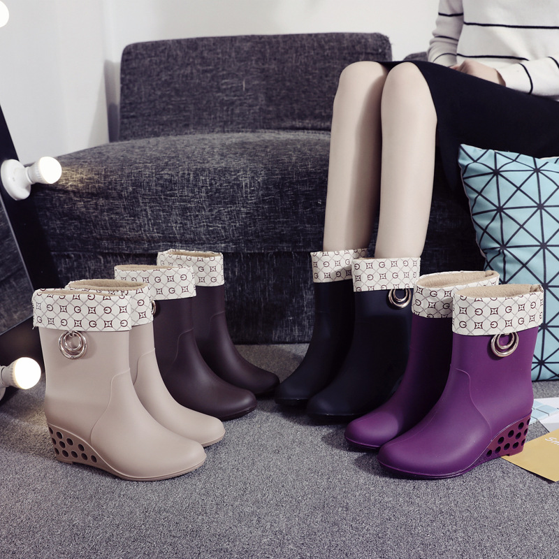 Winter Clothing Korea - Scarpe da pioggia a tubo medio