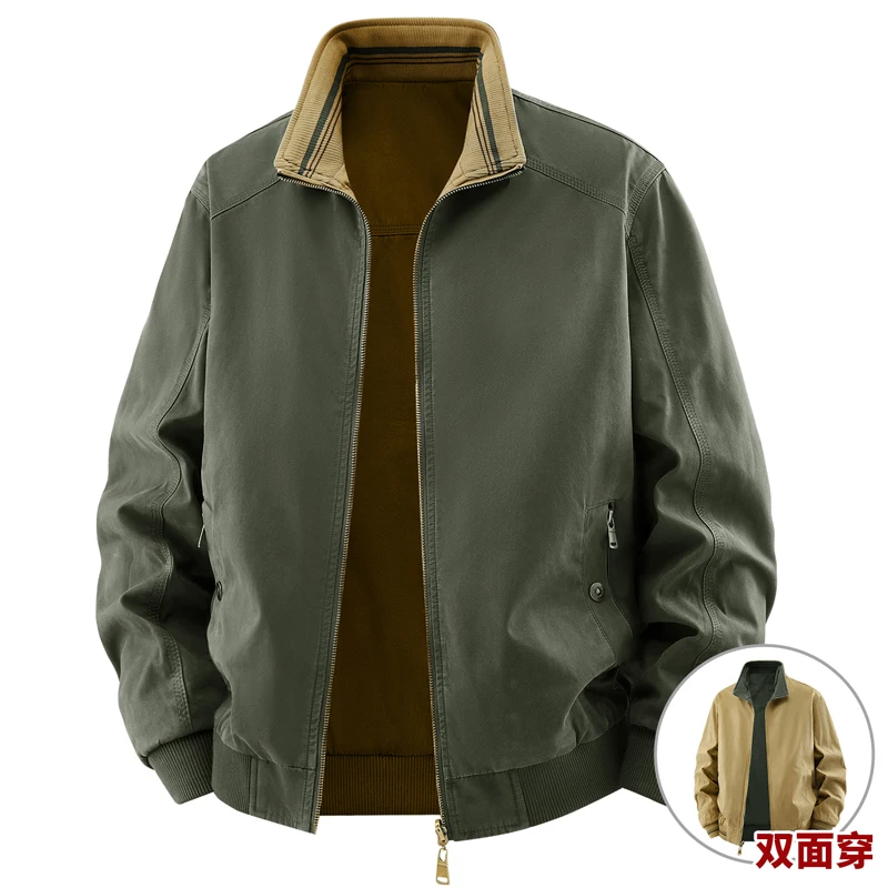 Quality Winter Clothing Bomber Jacket - Giacca reversibile di alta qualità da