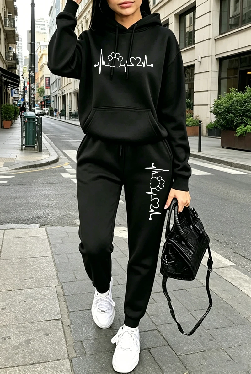 Winter Clothing - Tuta da donna 2026 con stampa,