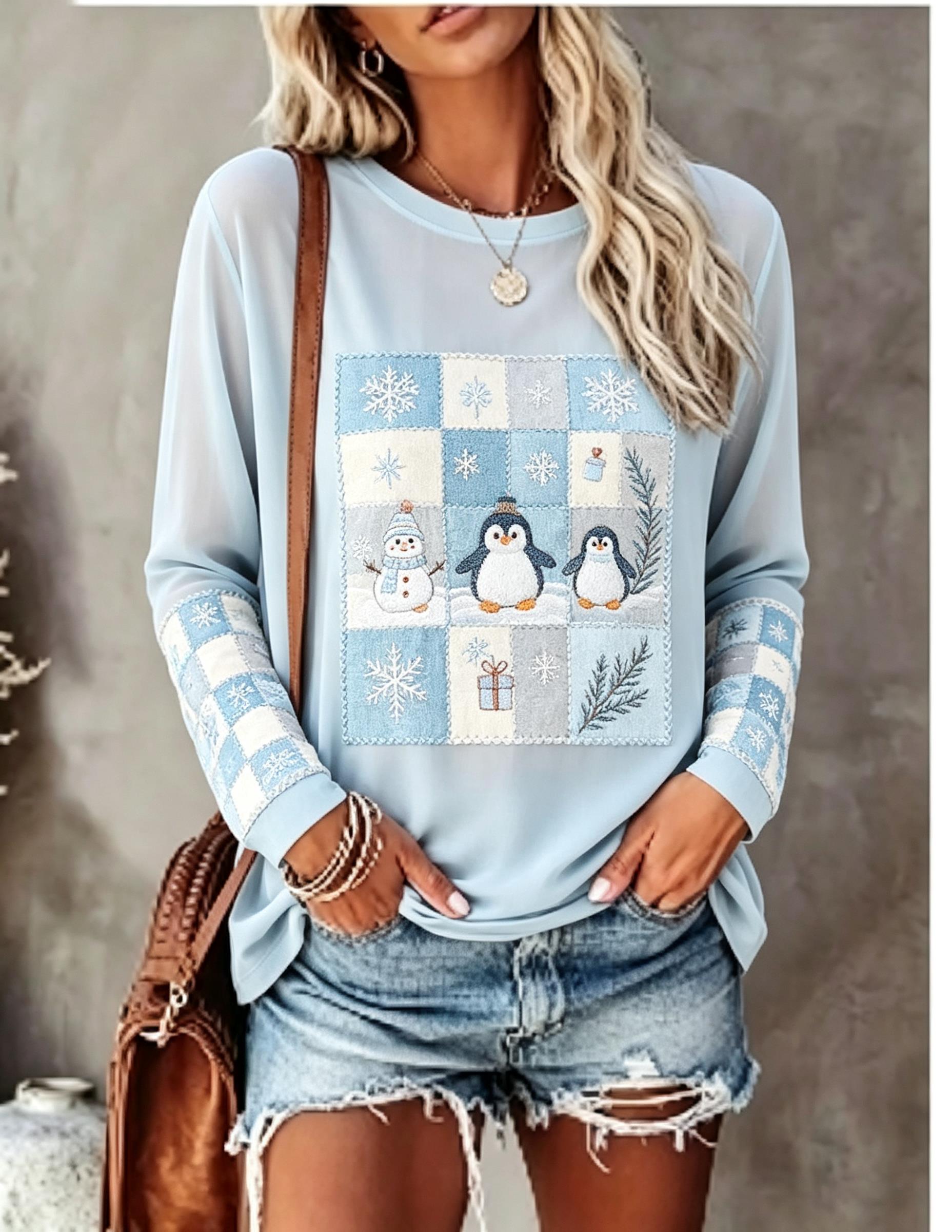 Winter Clothing For Women - Maglietta a maniche lunghe da donna