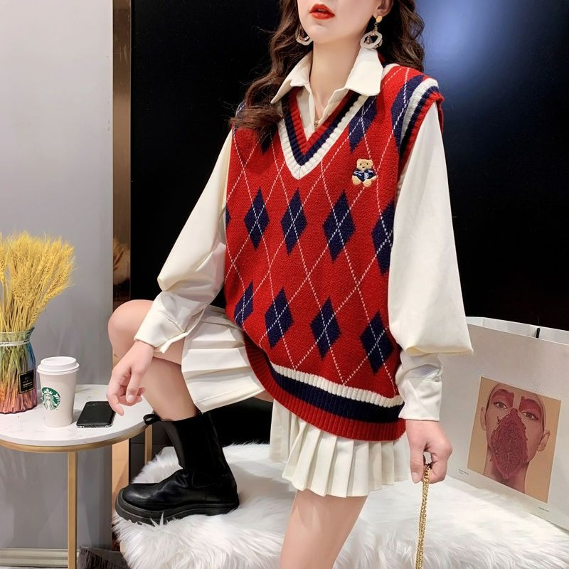 Gilet in maglia rossa per donn - Winter Clothing Trends For Women recensione e prezzo