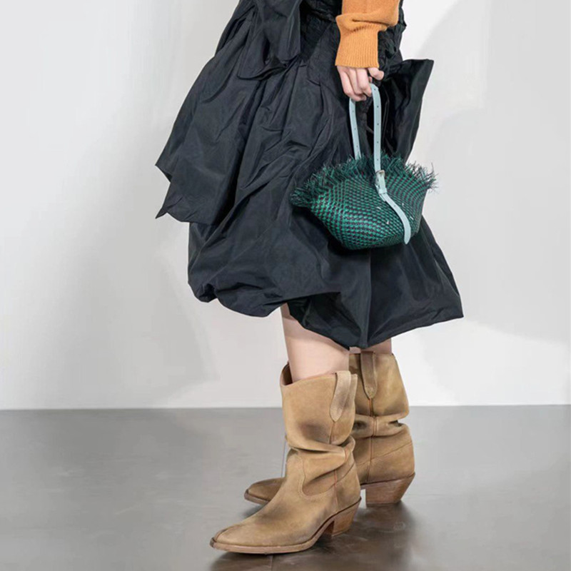 Stivali vintage alla moda con  - Winter Clothing Korea recensione e prezzo