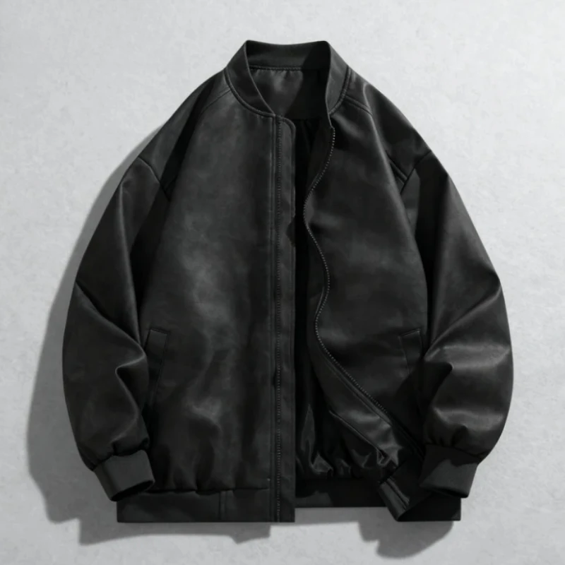 Autunno nuova giacca in pelle  - Quality Winter Clothing Bomber Jacket recensione e prezzo