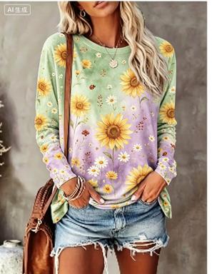 Maglietta a Maniche Lunghe da  - Winter Clothing For Women recensione e prezzo