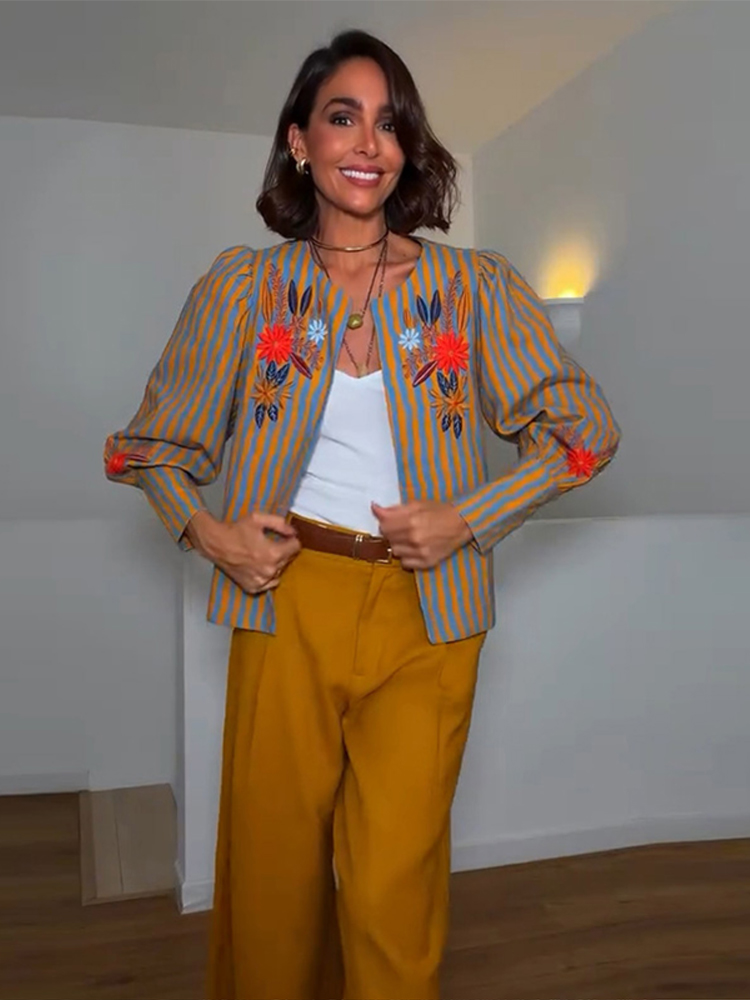 Giacca Ricamata a Righe con Fi - Winter Clothing recensione e prezzo